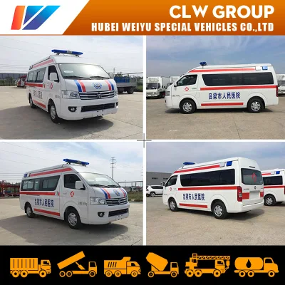 Chine Ambulance fournisseur moteur à essence Foton G9 hôpital ambulance médicale ambulance de transfert de patients